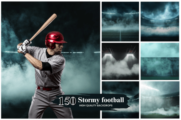 Download 100+ Stormy Football Digital Backgrounds - Digital Collection