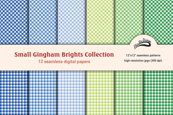Download Gingham Digital Paper Pattern Bundle - Digital Collection