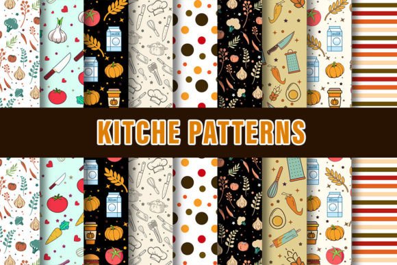 Download Kitchen Digital Papers Patterns - Digital Collection