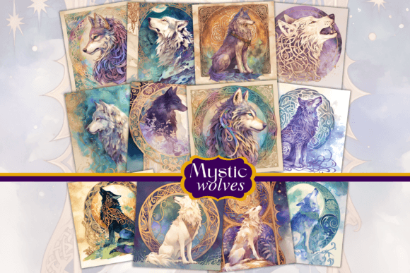 Download Celestial Wolves Digital Papers - Digital Collection