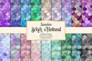 Download Bokeh Mermaid Digital Paper - Digital Collection