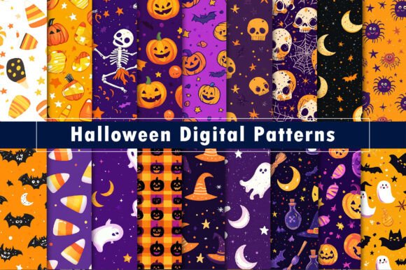 Download Halloween Digital Patterns - Digital Collection