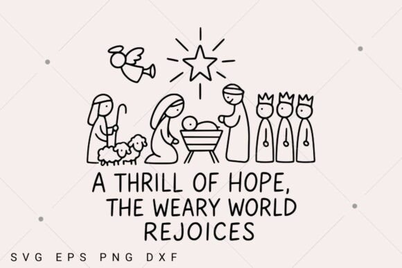 Download A Thrill of Hope Nativity Christian PNG - Premium Bundle