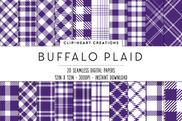 Download Buffalo Plaid Seamless Digital Papers - Digital Collection