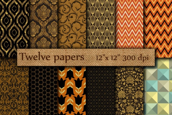 Download Retro Digital Paper - Digital Collection