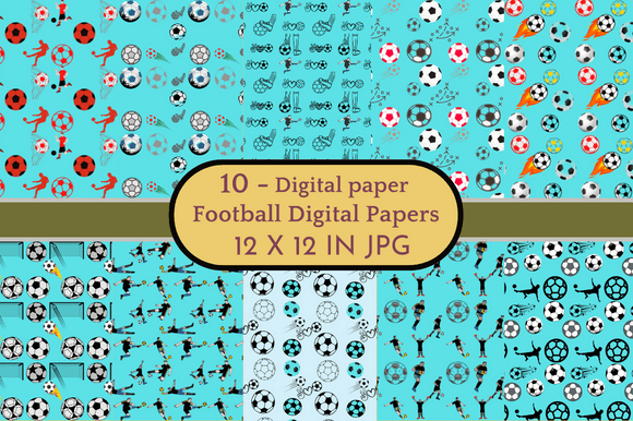 Download Football Digital Papers Patterns - Digital Collection