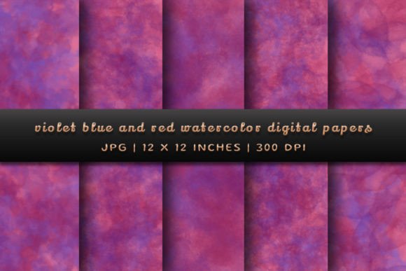 Download Violet Blue and Red Digital Papers - Digital Collection