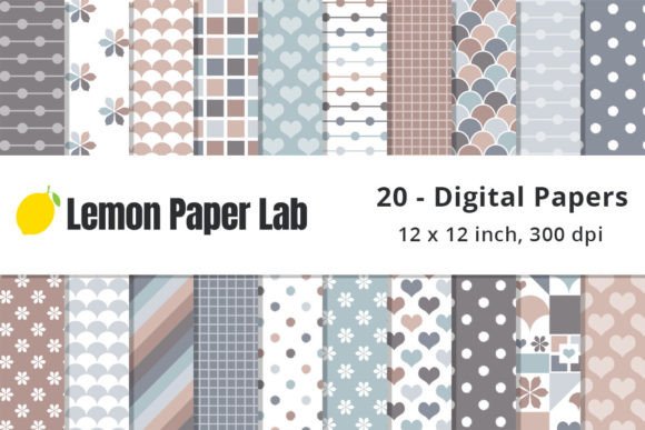 Download Neutral Geometric Digital Backgrounds - Digital Collection
