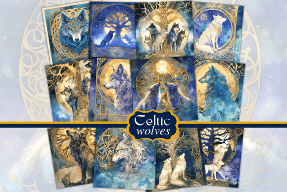Download Mystic Wolves Digital Papers - Digital Collection