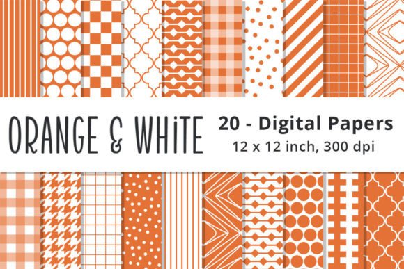Download Seamless Orange Digital Scrapbook Paper - Digital Collection