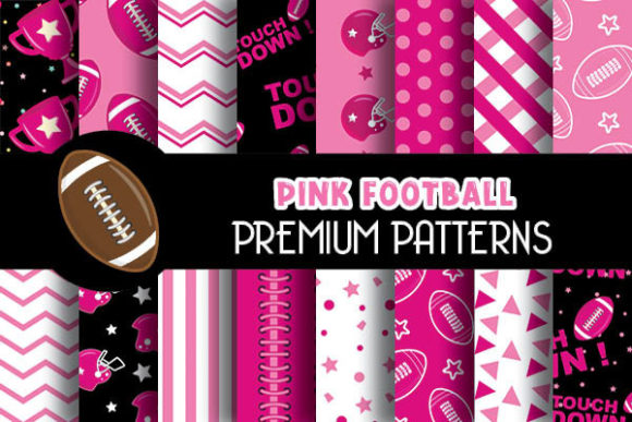 Download Pink Football Digital Papers Patterns - Digital Collection