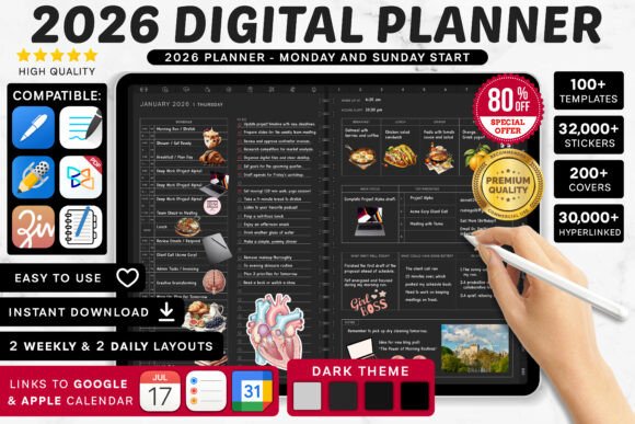 Download Premium 2026 Digital Planner | Goodnotes - Digital Collection
