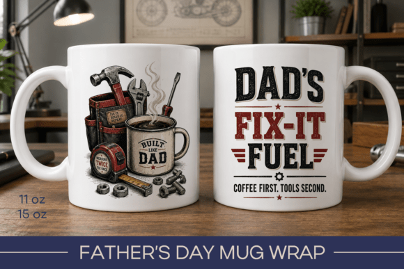 Download Funny Fathers Day Mug Wrap, Dad Mug - Mug Collection