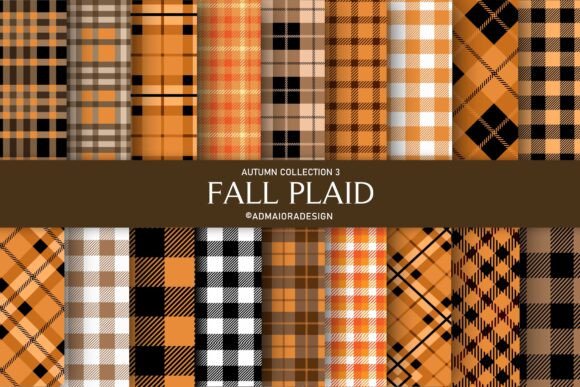 Download Fall Plaid Digital Paper - Digital Collection