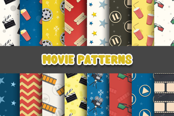 Download Movie Digital Paper Patterns - Digital Collection