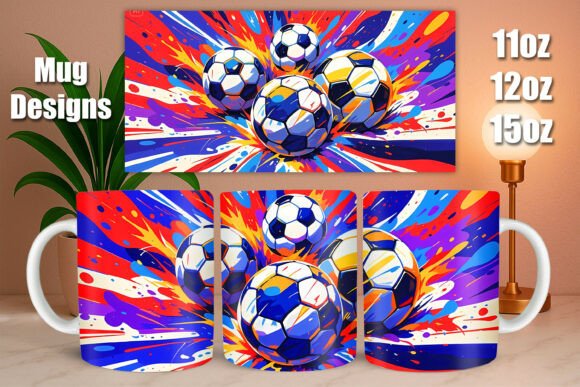 Download Soccer Ball Action Background Mug Design - Mug Collection