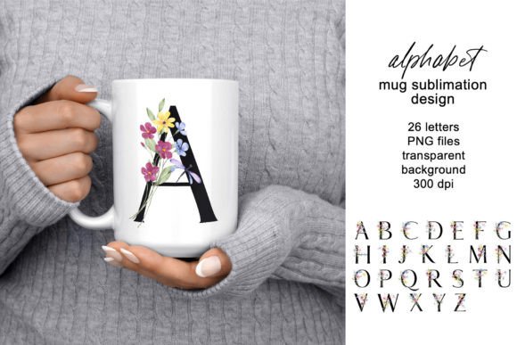 Download Mug Sublimation Design Letters, Monogram - Mug Collection