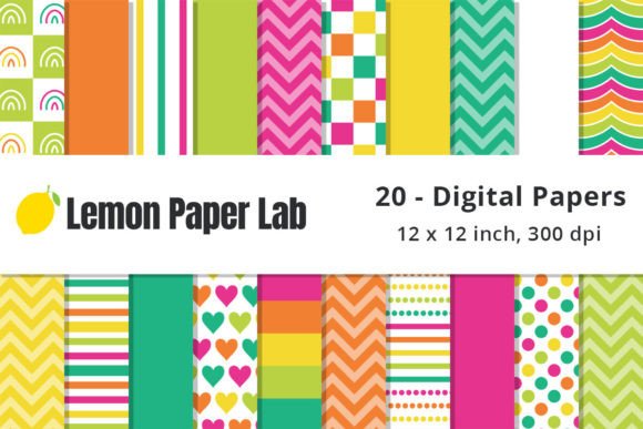 Download Bright Summer Digital Paper Backgrounds - Digital Collection