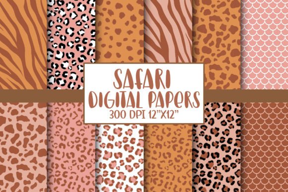 Download Boho Animal Print Digital Papers - Digital Collection