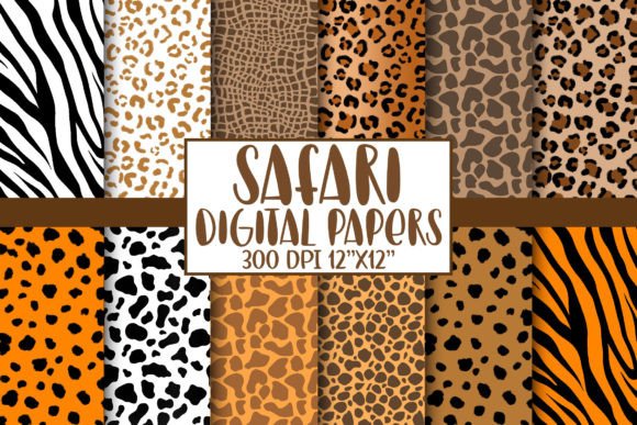 Download Safari Animal Print Digital Papers - Digital Collection