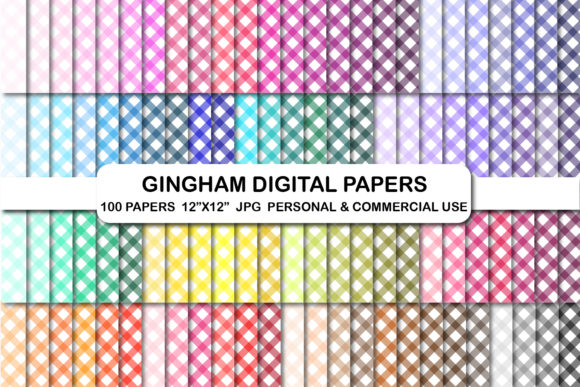 Download 100 Gingham Background Scrapbook Digital - Digital Collection