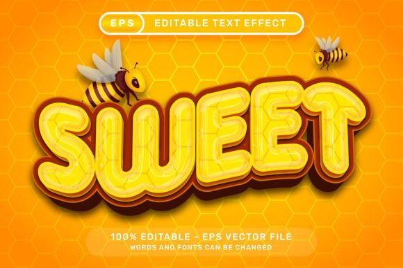 Download Sweet Honey 3d Text Effect - Sweet honey Collection