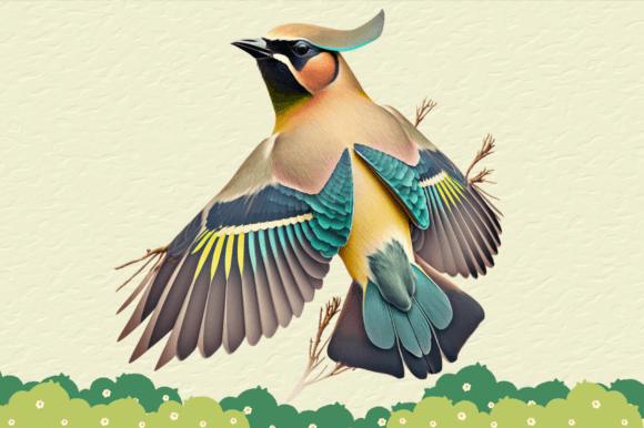 Download Digital Beautiful Bird Illustration Art - Digital Collection