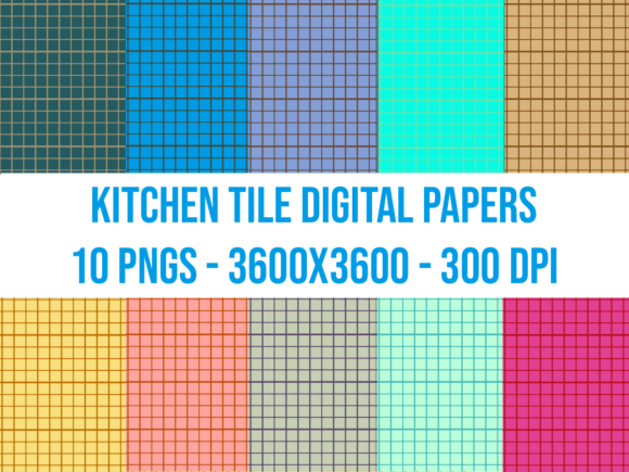 Download Kitchen Tile Digital Papers - Digital Collection