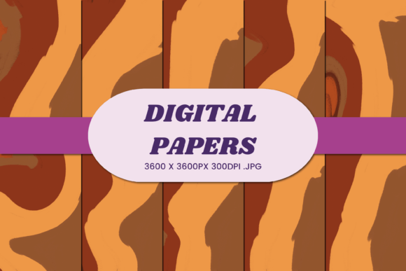 Download Brown Orange Liquid 10 Digital Paper - Digital Collection
