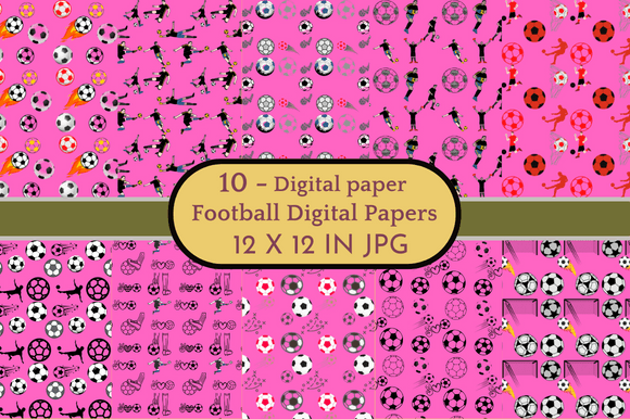 Download Football Digital Papers Patterns - Digital Collection