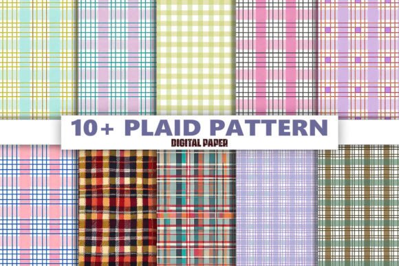 Download Fall Plaid Digital Paper Backgrounds - Digital Collection