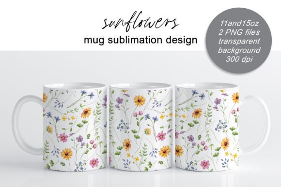 Download Sunflower, Wild Flowers, Mug Sublimation - Mug Collection