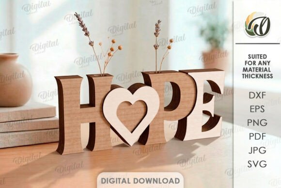 Download Decorative Word Stand Laser Cut. Hope - Hope Collection