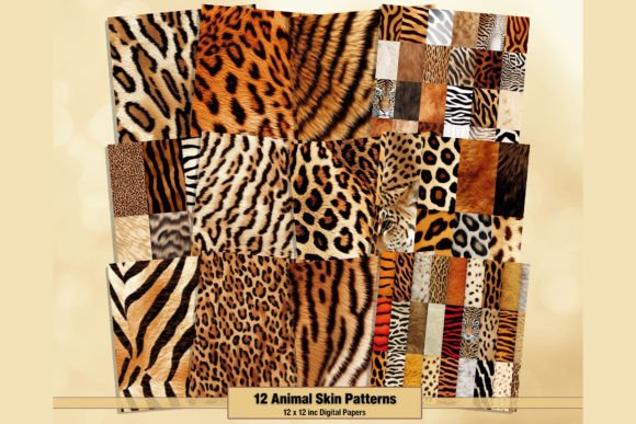 Download Animal Skin Pattern Safari Digital Paper - Digital Collection