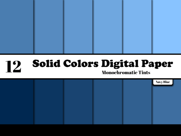 Download Navy Blue Solid Colors Digital Paper - Digital Collection