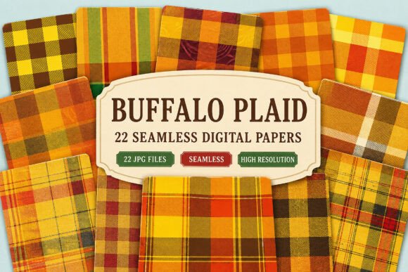 Download Buffalo Plaid Digital Bundle - Digital Collection