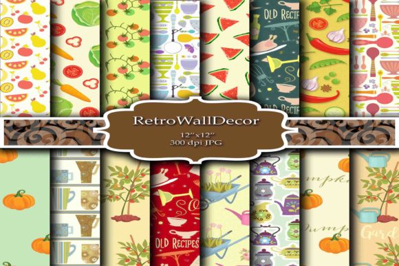 Download Garden and Kitchen Digital Papers - Digital Collection