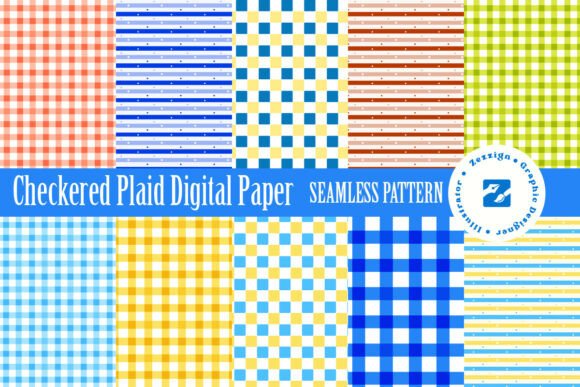 Download Checkered Plaid Digital Paper - Digital Collection